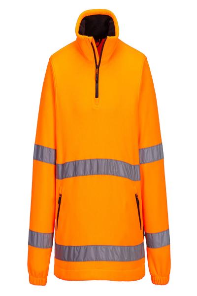 F302 Hi-Vis Zip Neck Fleece