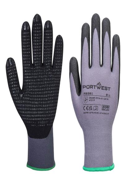 AB351 Grip 15 Nitrile Sandy Dotted Essential Gloves (Pack of 12)