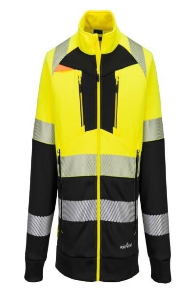DX490 DX4 Hi Vis Class 1 Funnel Neck Zipped Sweatshirt