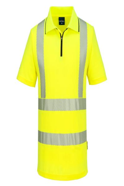 KX302 KX3 Sport Hi Vis Zip Polo Shirt